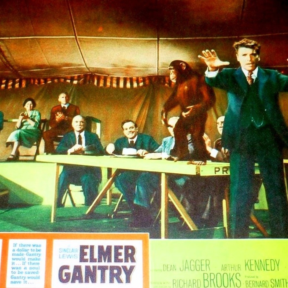 Vintage 1960 Elmer Gantry Lobby Card Burt‎ Lancaster Preaching United Artists